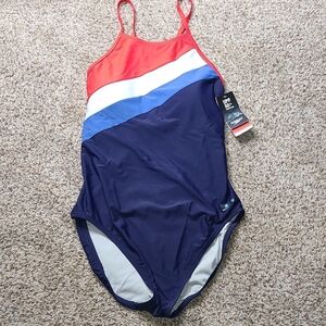Speedo Navy and Red UPF 50+ Swimwear